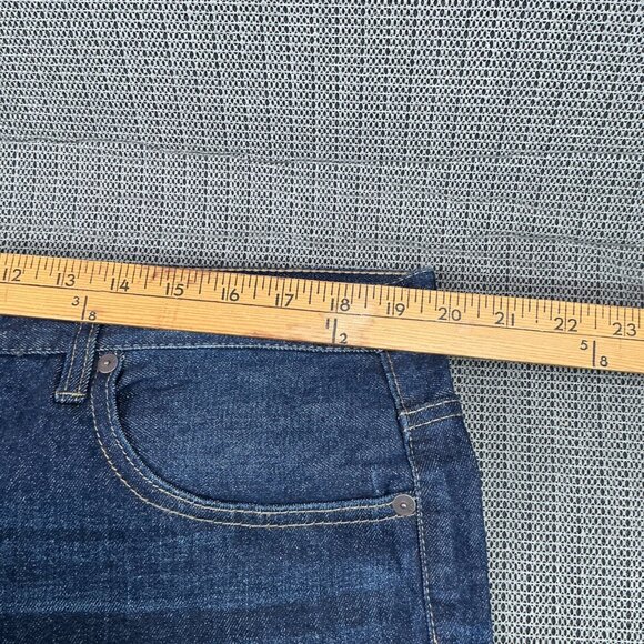 Indigo & Chino Mens Size 40x32 Blue Relaxed Fit Jeans Dark Wash Denim - Picture 5 of 11